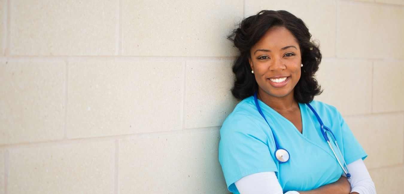 Smiling African American Nurse Smiling African American Nurse